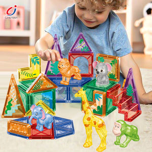 צ 'נג' י אריחים מגנטיים כביש להגדיר מבנה מגנטי בלוקים חיי צעצוע חינוכיים התינוק חוסם מגנטי בלוקים בניין מגנטי - Product Image 2