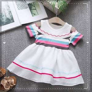 Vestidos Maxi a Rayas para Niñas, Modelos Europeos de Productos para Bebés, para Venta al por Menor, de Fábricas de Confección de Ropa - Product Image 5