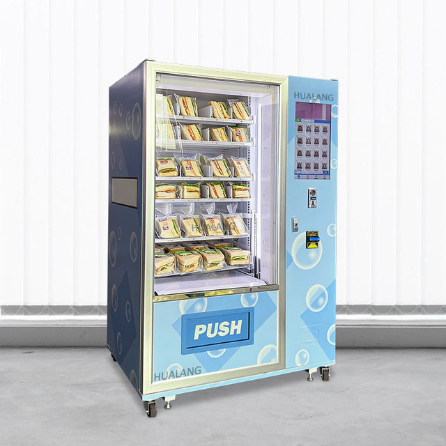 Smart Temperature Control Sandwich Vending Machine Maquina Expendedora 21.5 Inches Touchscreen Vending Machine for Foods