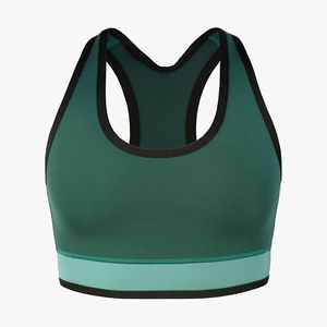Soutiens-gorge de sport sans coutures en tissu extensible doux et respirant pour le yoga, la gym et la vente en gros - Product Image 1