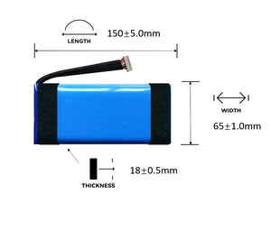 Boombox1 090931134 01 polimer lityum pil 10000mAh yedek pil yüksek kapasiteli şarj edilebilir hoparlör pil - Product Image 2