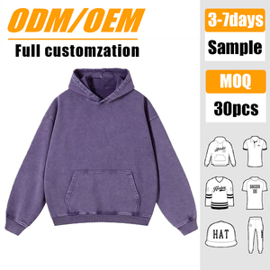 Sudadera con Capucha Unisex Extra Grande de Estilo Retro, Lavada al Ácido, de Alta Calidad, 350GSM, de Algodón y Felpa, para Otoño - Product Image 1