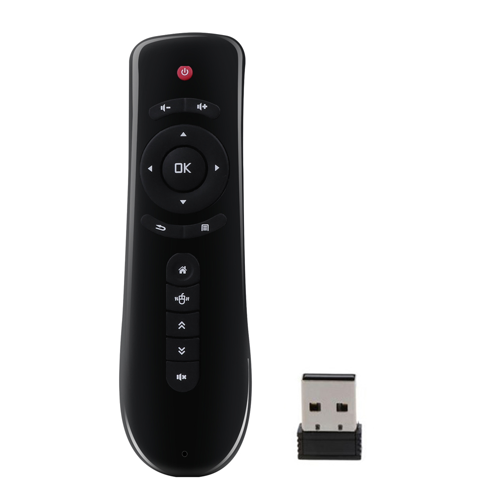 T2 2.4G Gyroscope Souris de Fly Air Android Boîte de Intelligente de Télécommande Sans Fil Universel clavier pour TV Box PC
