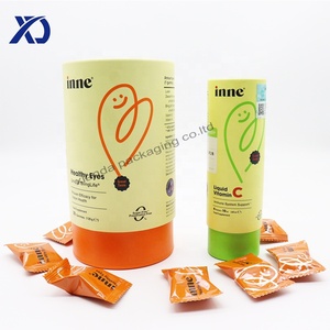 กล่องบรรจุภัณฑ์กระดาษแข็งแบบรีไซเคิลได้สำหรับกาแฟลูกอมหลอดกลมพร้อมฟองน้ำซับลายนูนการจัดการพิมพ์ - Product Image 2