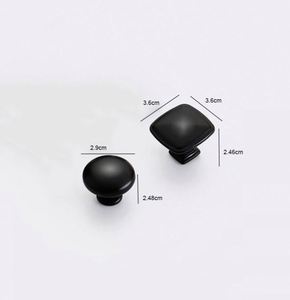 WEKIS American European Style <b>Black</b> Aluminum Alloy Modern Minimalist Kitchen Cabinet Drawer Pulls Simple Solid Shape Furniture - Product Image 3