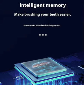Brosse à dents sonique vibrante rechargeable à poils doux avec une autonomie de 100 jours, étanche IPX7, brosse à dents électrique portable - Product Image 4