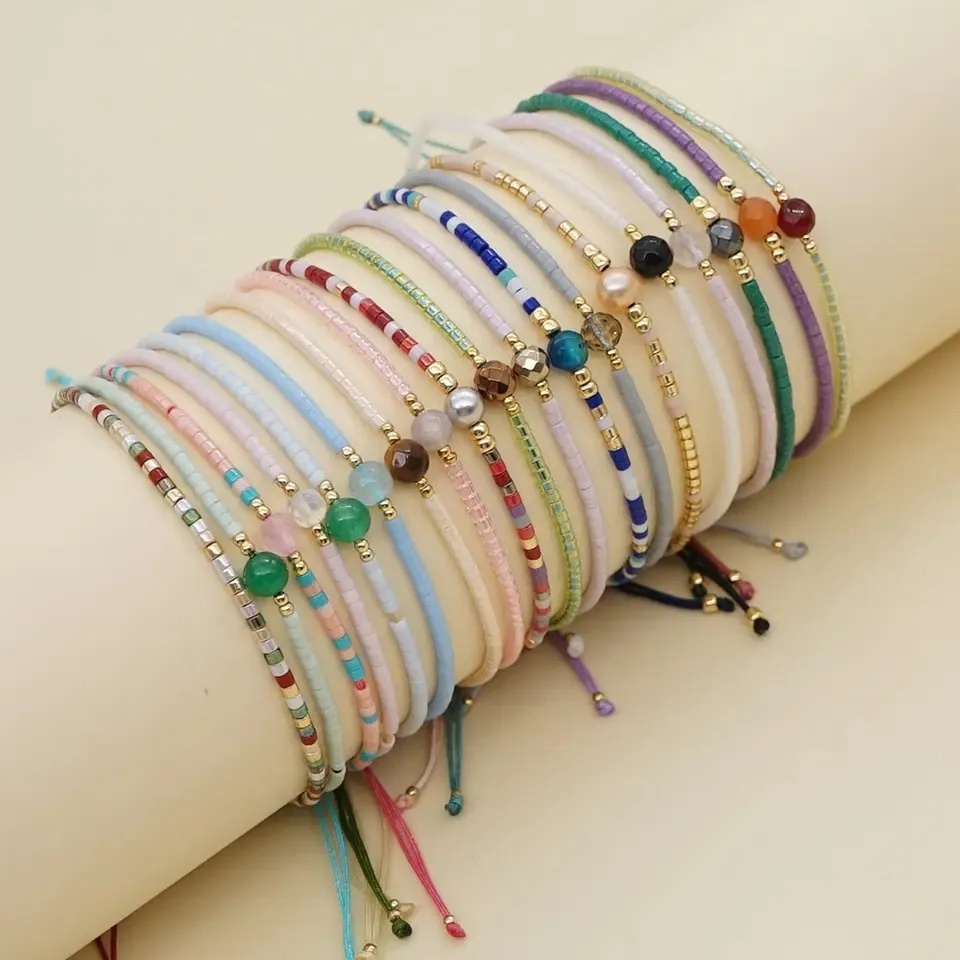 Bohemian Gió Vòng Đeo Tay Miyuki Đính Cườm Vòng Đeo Tay Nhỏ Cho Phụ Nữ Đồ Trang Sức Đơn Giản Chuỗi Pulseras Đồ Trang Sức Hợp Thời Trang