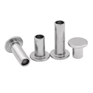 Remaches Semitubulares TaiPeng M3-M10 DIN 7338 B de Acero Inoxidable para Forro de Freno, Cabeza Plana de 3/8 pulgadas, Clase 6, Acabado Brillante - Product Image 6