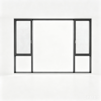 Ventanas Abatibles de Apertura Interior o Exterior, Doble Acristalamiento, Vidrio Aislante, Ventana de Aluminio Personalizada con Malla de Acero Inoxidable 304
