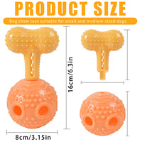 Jouet interactif pour chat et chien en silicone avec poignée texturée, puzzle alimentaire, anti-ennui, balle à friandises détachable pour chien