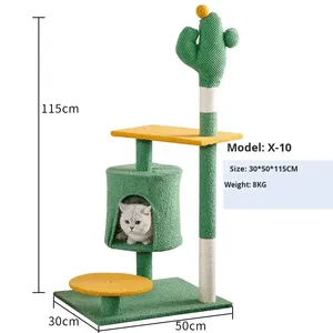 Suministros de felpa para gatos: Cactus para gatos, rascador, cama, árbol para gatos, cápsula espacial - Product Image 6