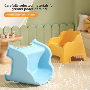 Taburete Moderno para el Hogar, Silla Pequeña con Respaldo, Apilable, Otomana <span class=keywords><strong>de</strong></span> Plástico Ultrabajo para Sala <span class=keywords><strong>de</strong></span> Estar - Product Image 2