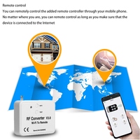 Convertidor RF Inalámbrico Universal WiFi, Interruptor Inteligente de 240-930Mhz, Funciona con la Aplicación Tuya, Control Remoto por Teléfono, Incluye Radio FM