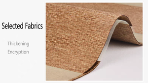 قماش كتان مخصص مقاوم للماء والعفن ستائر تعتيم وحمار وحشي للنوافذ متوافق مع أنظمة المنزل الذكي لترون - Product Image 3