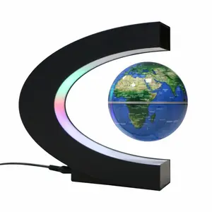 Hoge Kwaliteit Plastic Hete Verkoop Roterende Magnetische Aarde Globe Led Levitatie Drijvende Magnetische Bol