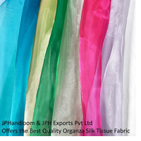 Deux tons 100% pure soie de mûrier pure Organza tissu Voile tissé 114/137cm de large rideau Style uni pour mariage Textile à la maison