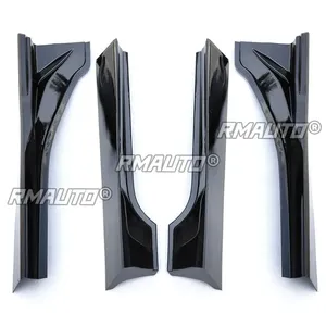For Subaru BRZ Toyota GR86 2022-2024 Body Kit Side Skirt <b>Splitter</b> Carbon Fiber Look DC Style Side Skirt Spoiler Car Accessories - Product Image 4