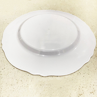 Assiettes à dessert en plastique personnalisées de 7/9/10 pouces, assiettes de présentation en plastique pour fêtes et mariages, vaisselle en plastique