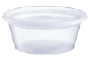 Vaso transparente de PP para sopa de 8oz, redondo, con tapa, contenedor de plástico de grado alimenticio para comida para llevar. - Product Image 1