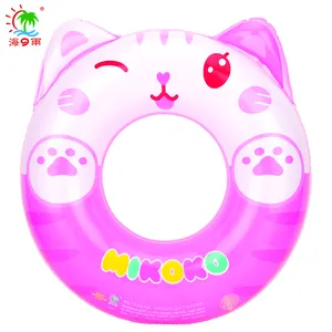 Trung Quốc Nhà Sản Xuất Casual Inflatable Nhựa Kích Thước 52Cm Vòng Hồng Kitty Pattern Con Bơi Vòng Cho Hồ Bơi