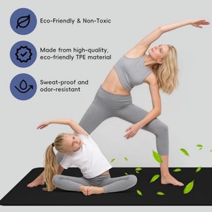 Tapete de Yoga Personalizado con Bolsa, Ecológico, de TPE Antideslizante, Grueso, para Pilates, Plegable, para Viaje, Juego de Tapetes de Yoga al por Mayor con Correa - Product Image 3