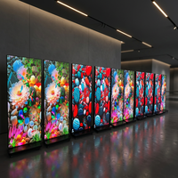Écran LED extérieur fixe mural, luminosité 5000 cd, 178 °   Angle de vision couleur bleu clair pour utilisation en salle d'exposition