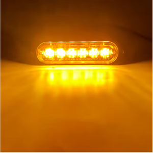 6LED khẩn cấp xe đèn tín hiệu 4 inch lưới tản nhiệt đèn cho xe ô tô và xe tải 12V 24V cảnh báo đèn xe ánh sáng phụ kiện sử dụng - Product Image 4