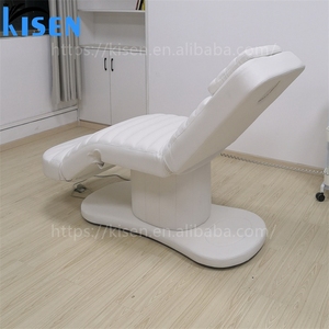 KISEN Modern 3 Motors White Table De Massage Electric Eyelash Facial <b>Bed</b> Cosmetic Beauty Salon <b>Bed</b> for Sales - Product Image 1