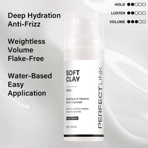 Crème coiffante mate professionnelle <span class=keywords><strong>pour</strong></span> barbier, texture naturelle et volumineuse, pâte à modeler douce <span class=keywords><strong>pour</strong></span> hommes, facile à étaler - Product Image 2
