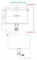 Layar Hitam Putih MONO Definisi Tinggi 8K 10,3 Inci 7680*4320  Papan Penggerak Konversi MIPI Layar LCD MONO 10,3 Inci