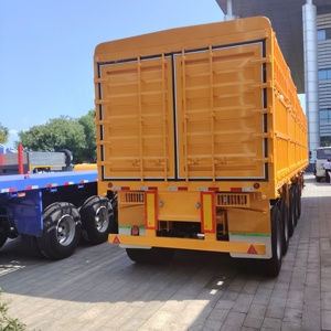 Semi-remorque chinois pour le transport de bétail et animaux, 30-100 tonnes, 5 essieux, avec clôture à piquets - Product Image 5