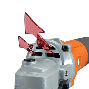 Industrial Brushless Corded Angle Grinder 220V Slide Switch Metal Construção Heavy Duty Moagem Polimento 10000 RPM Modelo - Product Image 4