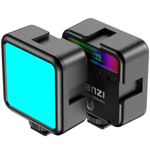 Ulanzi VL49 RGB内置锂电池LED视频灯，用于佳能尼康单反的LED 60可调光便携式相机灯