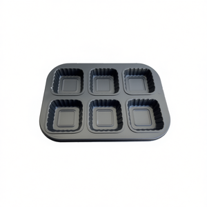 Mnj 6-Hole Cake Pan Non-Stick Baking Mold For Cupcakes And Mini Cakes 1 Pcs - Product Image 1