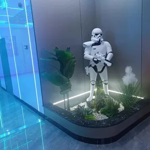 Résine Artisanat Action Figure Film Personnages <span class=keywords><strong>StarWars</strong></span> <span class=keywords><strong>1</strong></span>:<span class=keywords><strong>1</strong></span> Nature Taille Stormtrooper Statue Blanc Storm Trooper Sculpture - Product Image 5