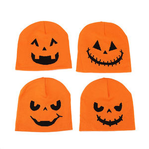 Nuevas gorras cálidas de invierno y otoño Gorras Halloween Día de todos los Santos Y2K Skullies Sombreros Calabaza Fantasma Camuflaje Punto Gorro de punto - Product Image 5