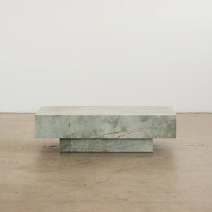 Mesa de Centro de Cuarzo <span class=keywords><strong>Esmeralda</strong></span> Natural de Estilo Retro de Lujo Cammy Stone, Moderna y Baja, para Sala de Estar, <span class=keywords><strong>Villa</strong></span>, <span class=keywords><strong>Hotel</strong></span>, Hogar - Product Image 1