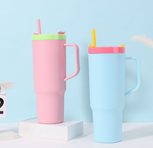 Tazza da Viaggio in Plastica Glitterata da 34oz (2026) e Tazza da Camionista a Doppia Parete da 40oz per Bevande Fredde, Tazza da Viaggio per Caffè Mega Tumbler da 40oz con Manico - Product Image 4