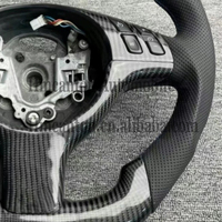Volant de direction en cuir perforé et fibre de carbone populaire pour BMW E46 M3 M6 E61 E62 E63
