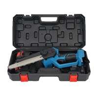 Gergaji Rantai Listrik Tanpa Kabel 6/8 Inci, Gergaji Mini Portabel Isi Ulang untuk Pemangkasan Pohon, Pemotongan Kayu, DIY