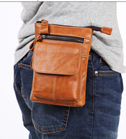 Vente en gros de petit sac à bandoulière en cuir véritable pour hommes sac banane sac à bandoulière style vintage pour hommes sac latéral de luxe pour hommes
