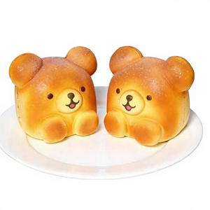 Jouet anti-stress en PU super doux, kawaii, en forme de pain de boulangerie, à rebond lent, cadeau de décompression, jouet en PU à presser - Product Image 1