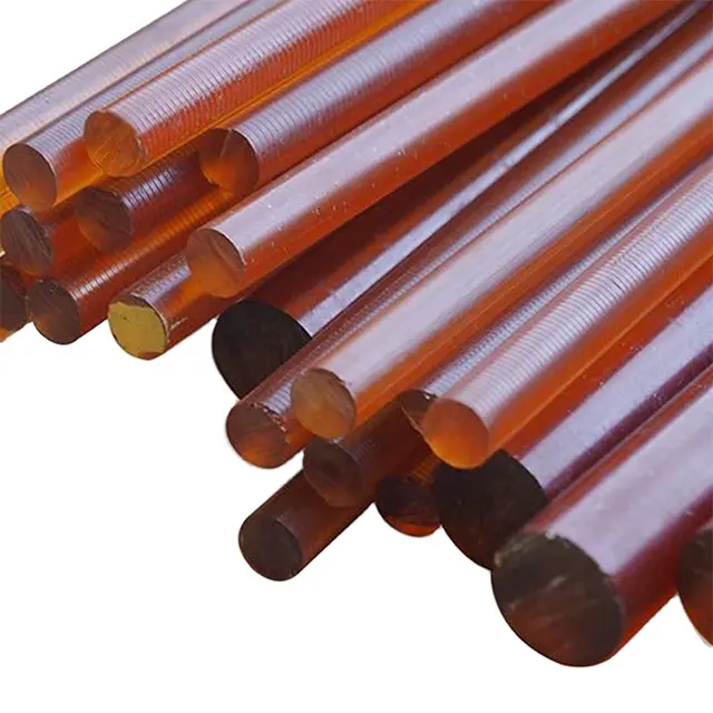 Mühendislik plastik çubuk Ultem 1000 yüksek yoğunluklu güçlü 10mm - 80mm için Polyetherimide ULTEM çubuk PEI çubuk levha