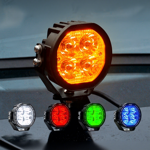Luz LED RGB de 3.5 Pulgadas para Pilar A, Luz Auxiliar DRL para Conducción, para Jeep <span class=keywords><strong>Bronco</strong></span>, Tacoma, Hilux, UTV, Todoterreno, <span class=keywords><strong>4X4</strong></span>, Overland - Product Image 1