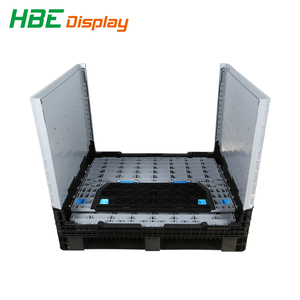 Contenedor de palés plegable a granel grande de servicio pesado Caja de palés de plástico plegable - Product Image 6