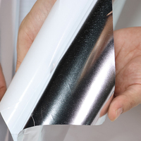 Vinilo PVC Plateado Brillante para Plotter, Fácil de Despegar, Alta Adhesión, Resistente a los Rayos UV, para Publicidad Exterior, Vallas y Letras en Paredes
