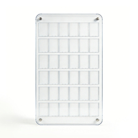Vitrine murale TGC pour cartes à collectionner avec fond en acrylique blanc – Présentoir pour cartes de sport et de baseball certifiées