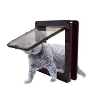 Porte d'entrée et de sortie magnétique pour chaton, contrôle intelligent, verrouillable à 4 voies, adaptée aux fenêtres et aux portes.