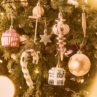 Vente en gros de décorations de Noël EAGLEGIFTS Candy Cane Donut Cake Articles de Noël Offre Spéciale Xmas Ball Ornaments pour la maison