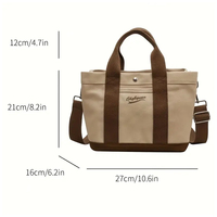 Sac fourre-tout décontracté de luxe en toile naturelle de haute qualité du Japon, personnalisable, couleur unie, pour l'extérieur